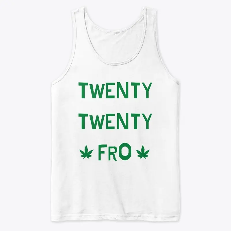 Twenty Twenty Fro Green Letters